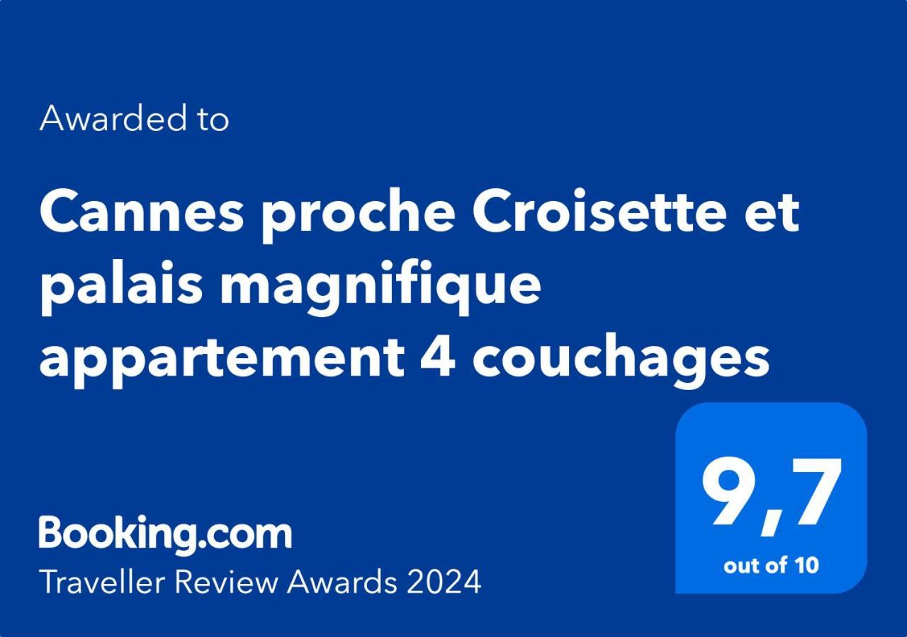 Cannes Proche Croisette Et Palais Magnifique Appartement 4 Couchages Ngoại thất bức ảnh